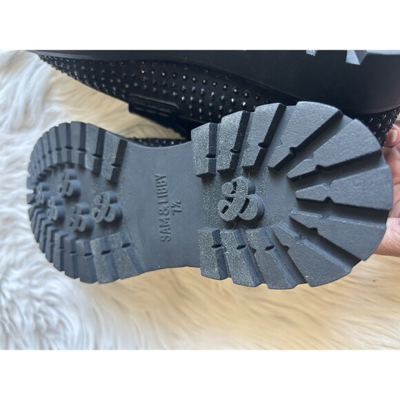 Sam & Libby Size 7.5 Ravena Studded Loafers Chunky Lug Soles Y2K Vibes NWOB - Picture 10 of 11